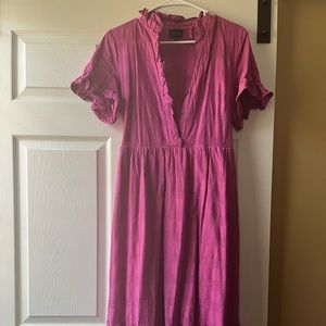 Long pink dress